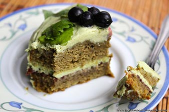 recept Quinoový matcha dortík s mátou
