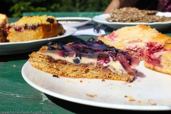 recept Letní dortík s borůvkami