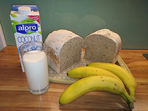 recept Chléb banánový s kokosovým „mlékem“