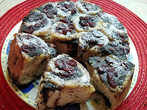 recept Růžicový kynutý koláč