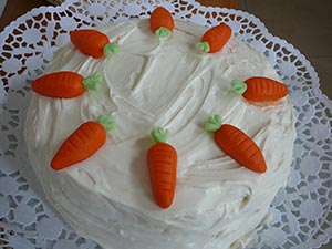 recept Karotkový dort s rakytníkovými vločkami