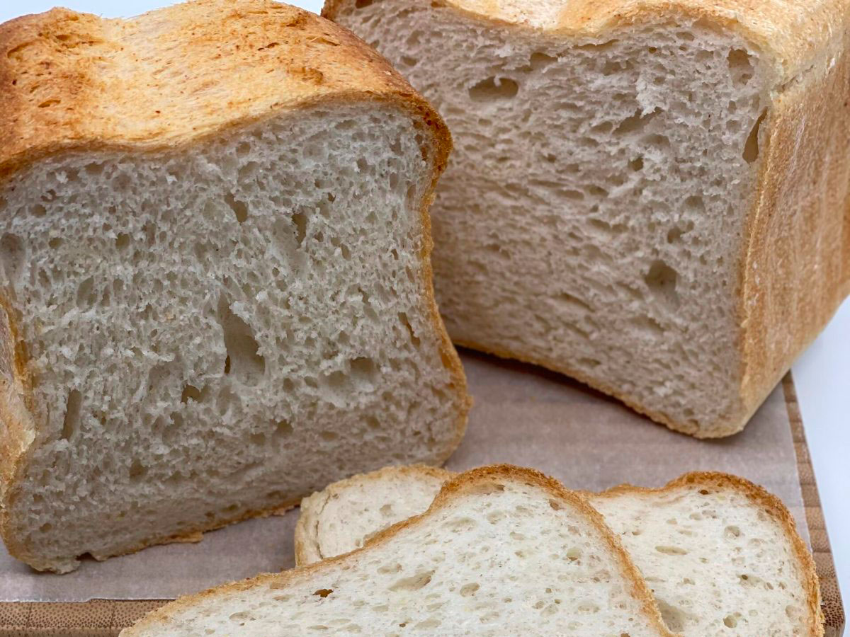 Toastový chléb bez mléka a vajec